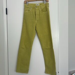 Agolde 90s jean in matcha green 25 fits like 26 rare great condition